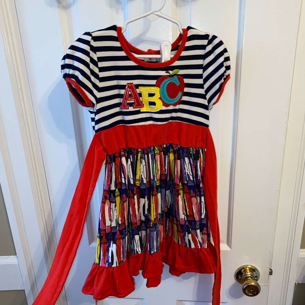 Crayon, back to school, preschool dress!